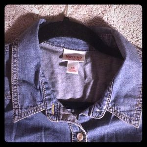 100% Cotton Mossimo Button Down Jean Shirt